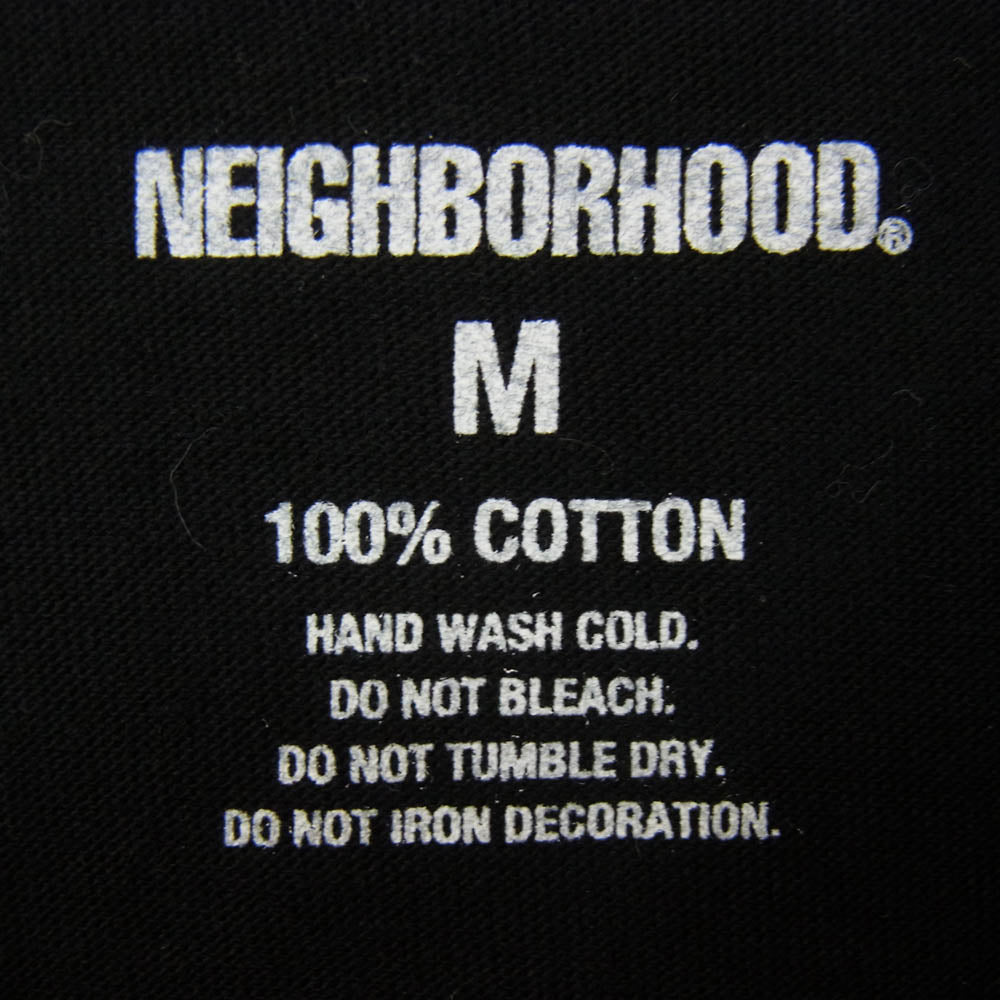 NEIGHBORHOOD ネイバーフッド 23SS 231PCNH-ST03S SPOT.TEE ボックス ロゴ プリント 半袖 Tシャツ ブラック系 M【中古】
