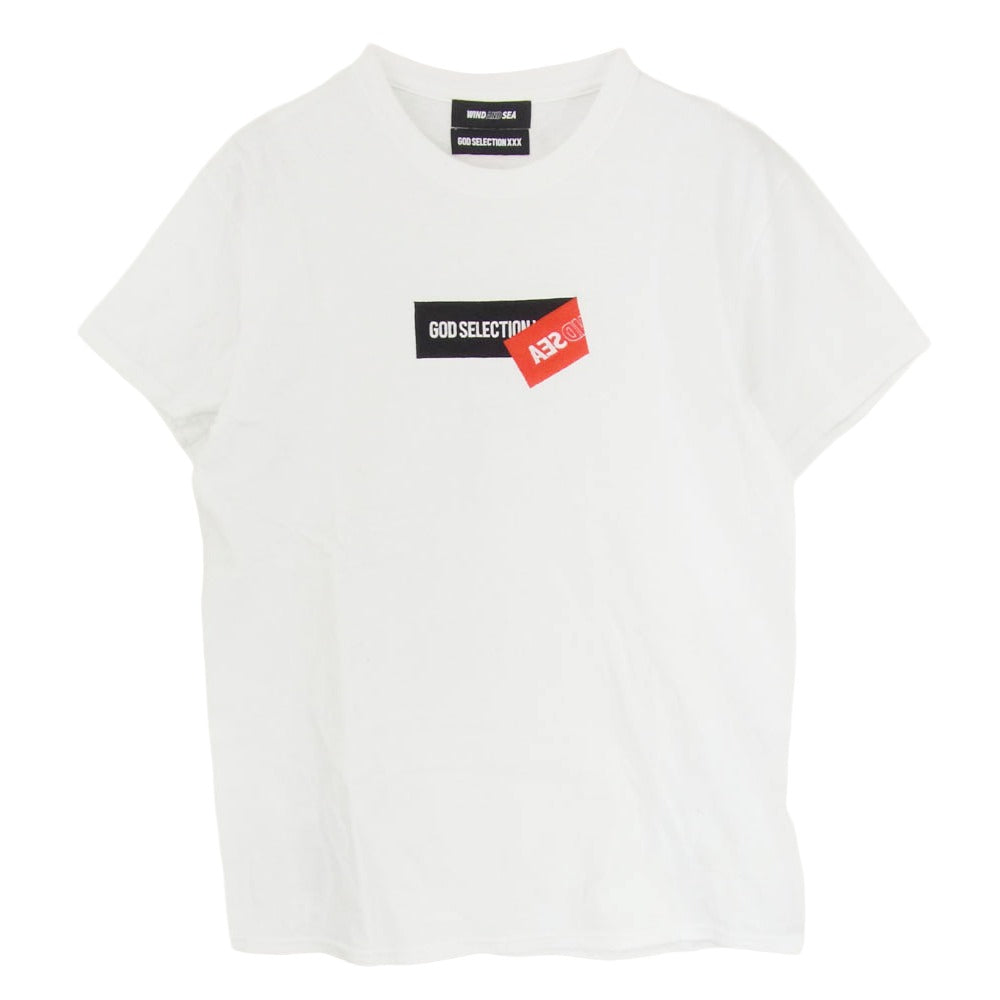 WIND AND SEA ウィンダンシー WDS-XXX-SP-09 S/S T-Shirt ロゴ 刺繍 半袖 Tシャツ ホワイト系 M【中古】