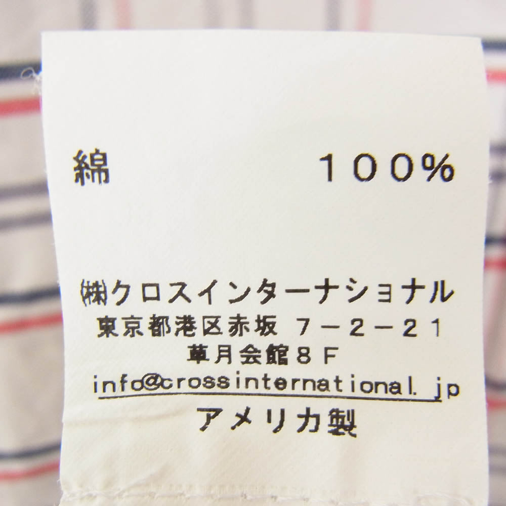 THOM BROWNE トムブラウン 01113A4013 USA製 チェック フランネル ボタンダウン 長袖 シャツ グレー系【中古】