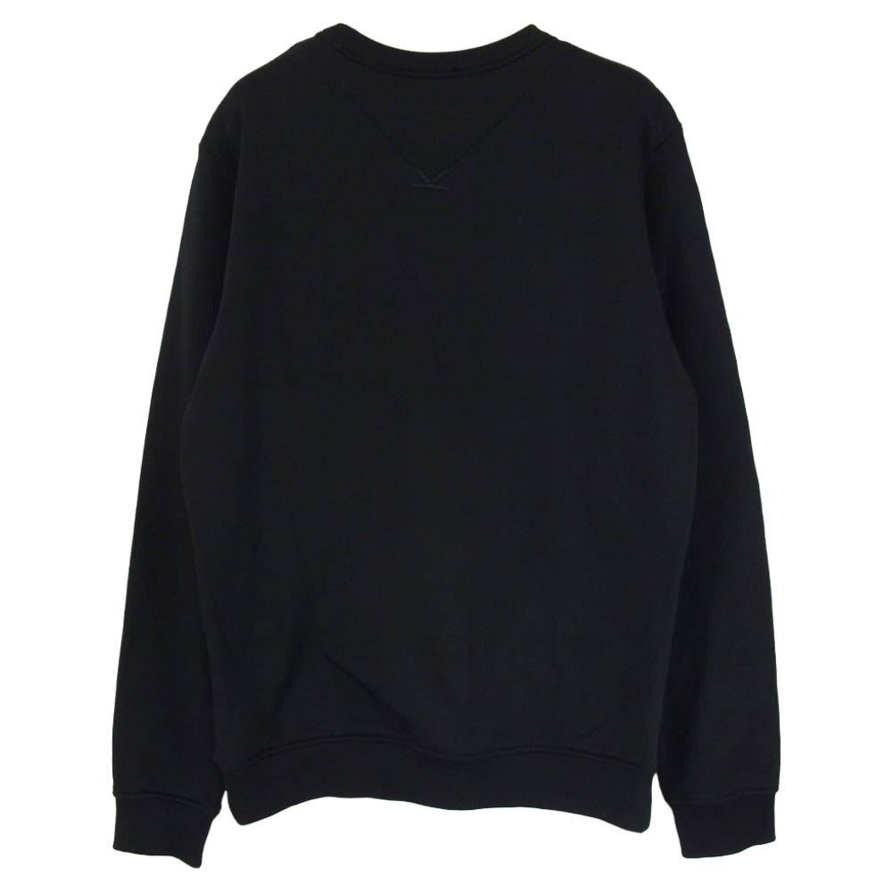 KENZO ケンゾー F765SW1674MF グラデーション ロゴ クルーネック スウェット ブラック系 XS【美品】【中古】