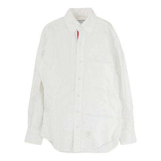 THOM BROWNE トムブラウン MWL010AW5259 CLASSIC OXFORD BD SHIRT クラシック オックスフォード ボタンダウン 長袖 シャツ ホワイト系【中古】