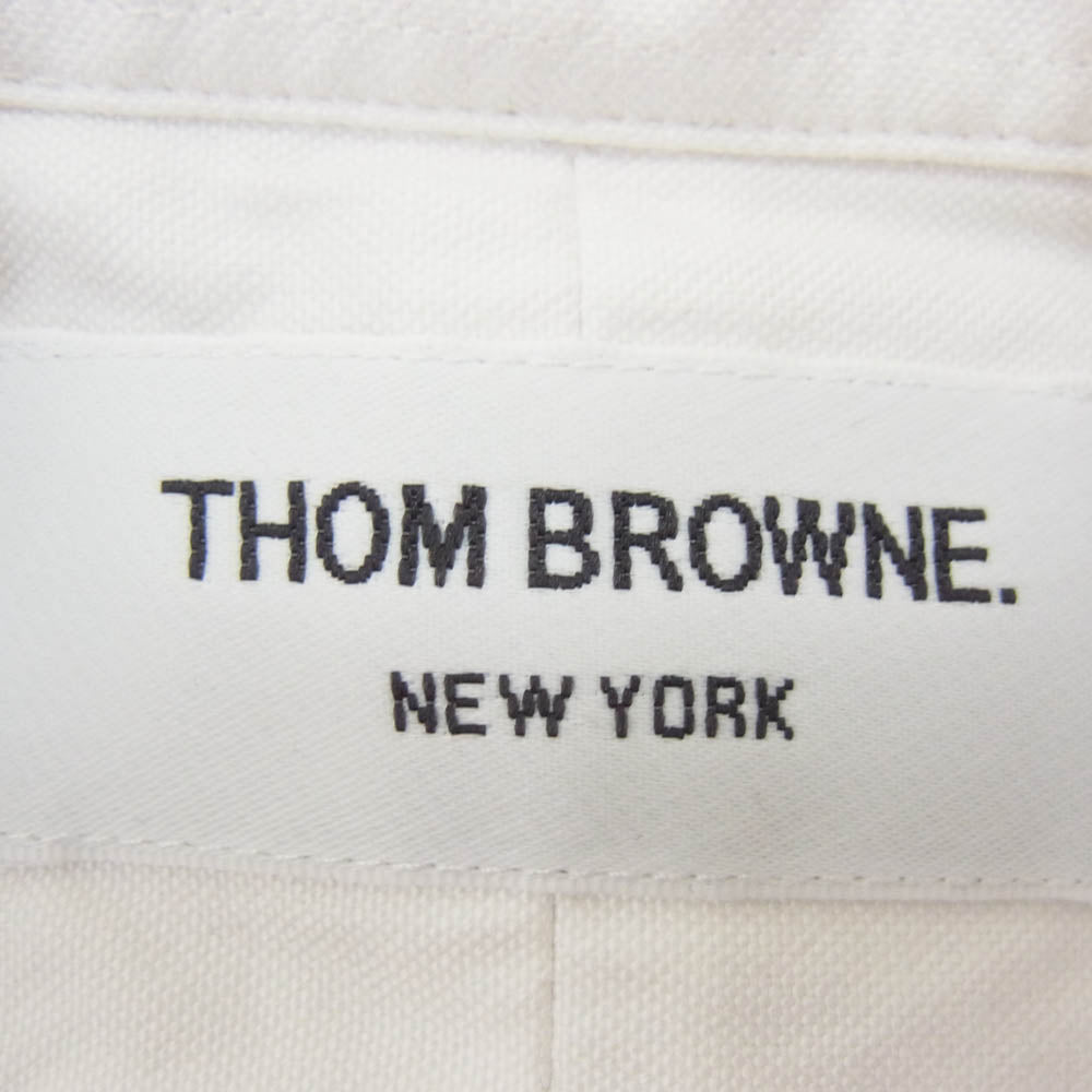 THOM BROWNE トムブラウン MWL010AW5259 CLASSIC OXFORD BD SHIRT クラシック オックスフォード ボタンダウン 長袖 シャツ ホワイト系【中古】