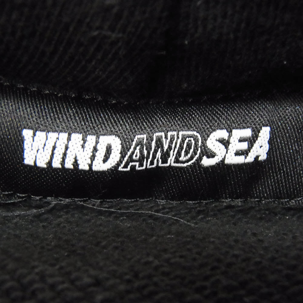 WIND AND SEA ウィンダンシー 21AW WDS-NJL-02 NAIJEL GRAPH ナイジェル グラフ コットン ロゴ パーカー ブラック系 M【中古】