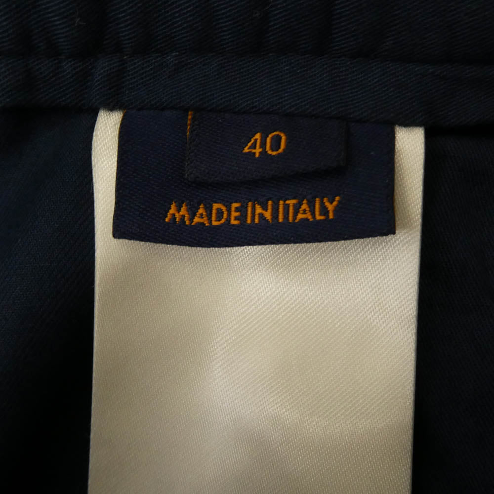 LOUIS VUITTON ルイ・ヴィトン 22SS RM221M H77 HMP06W NIGO ニゴ イタリア製 LVスクエアード チノトラウザーズ チノパンツ ネイビー系 40【中古】