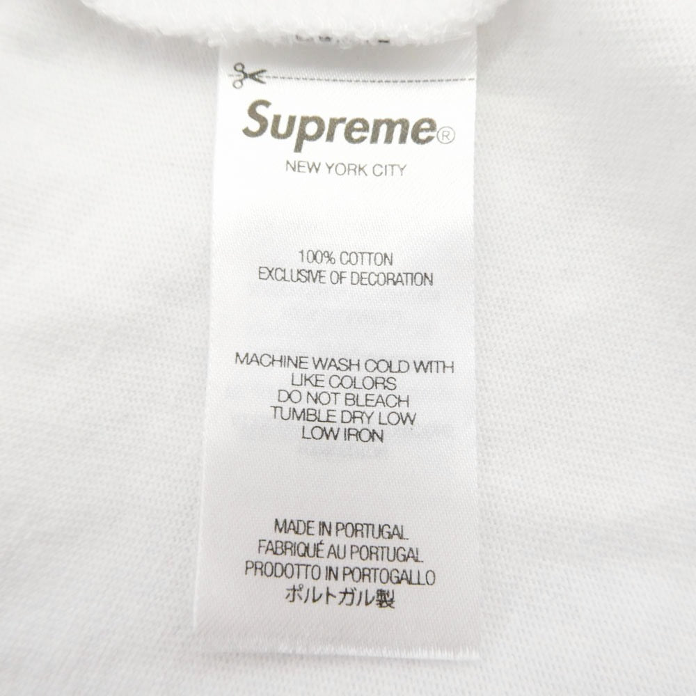 Supreme シュプリーム 25SS Small Box Logo L/S Tee スモール ボックス ロゴ クルーネック 長袖 Tシャツ ホワイト系 L【美品】【中古】