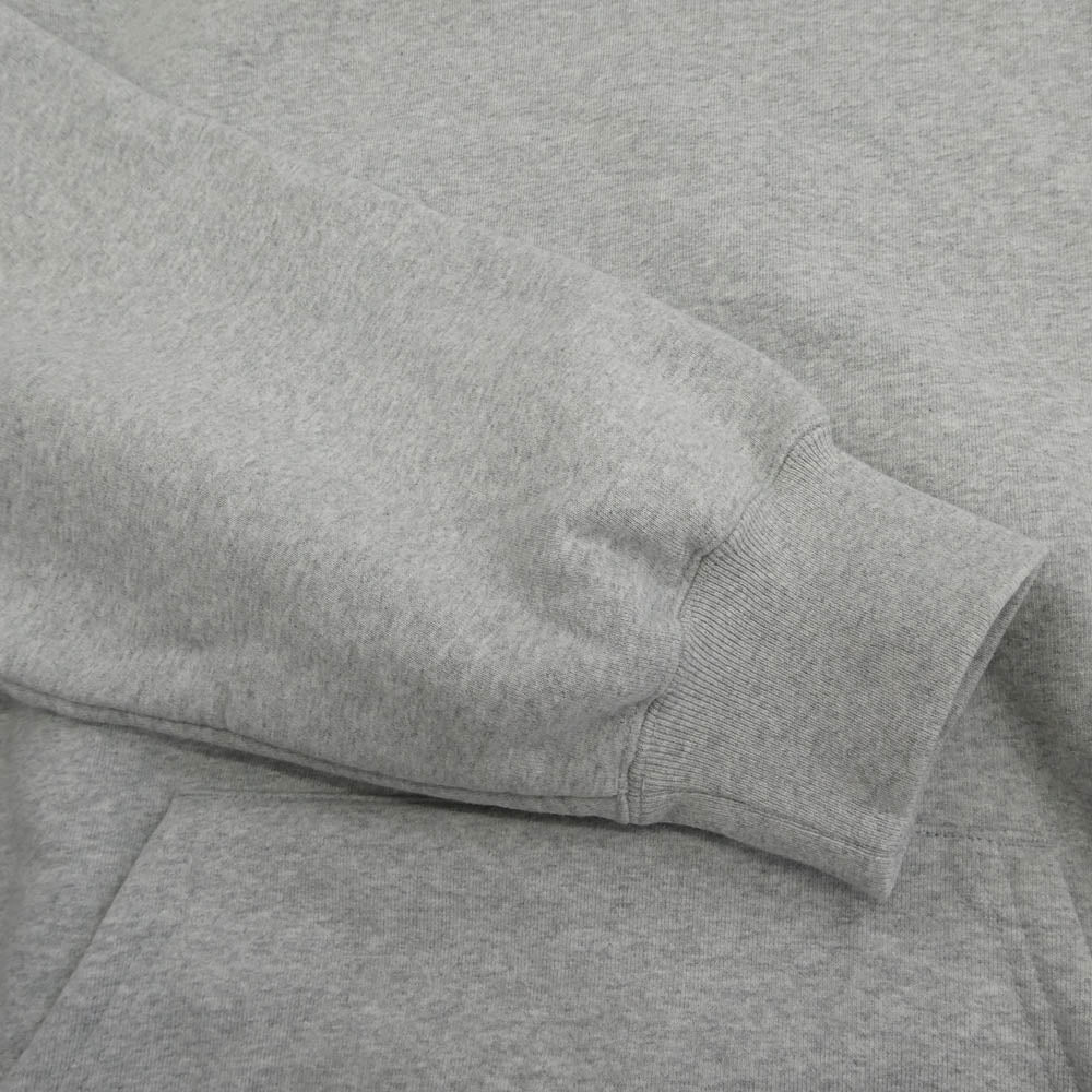 Supreme シュプリーム 25AW Satin Applique Hooded Sweatshirt サテン アップリケ フーデッド スウェットシャツ パーカー グレー系 L【美品】【中古】