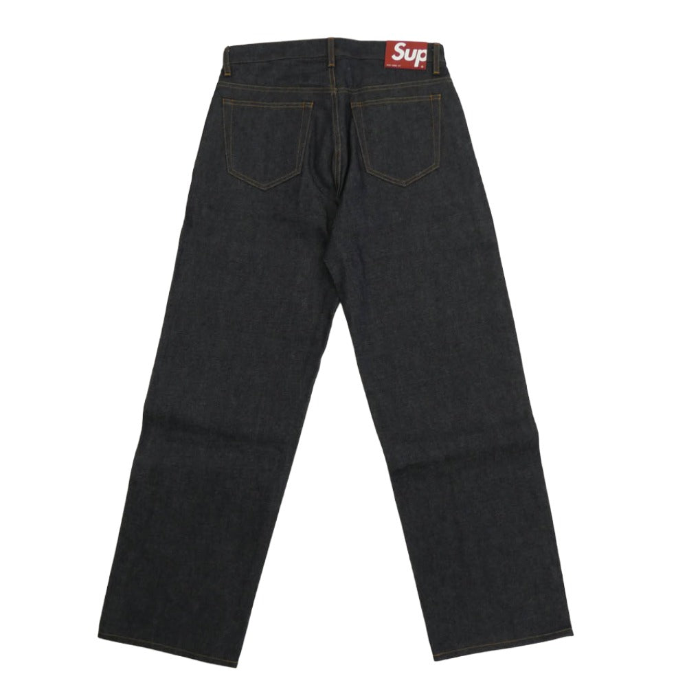 Supreme シュプリーム 25AW Rigid Loose Fit Selvedge Jean リジッド ルーズ フィット セルビッジ ジーン デニム パンツ インディゴブルー系 30【極上美品】【中古】