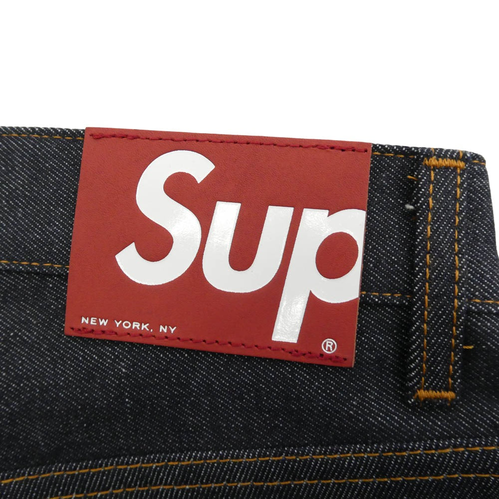 Supreme シュプリーム 25AW Rigid Loose Fit Selvedge Jean リジッド ルーズ フィット セルビッジ ジーン デニム パンツ インディゴブルー系 30【極上美品】【中古】
