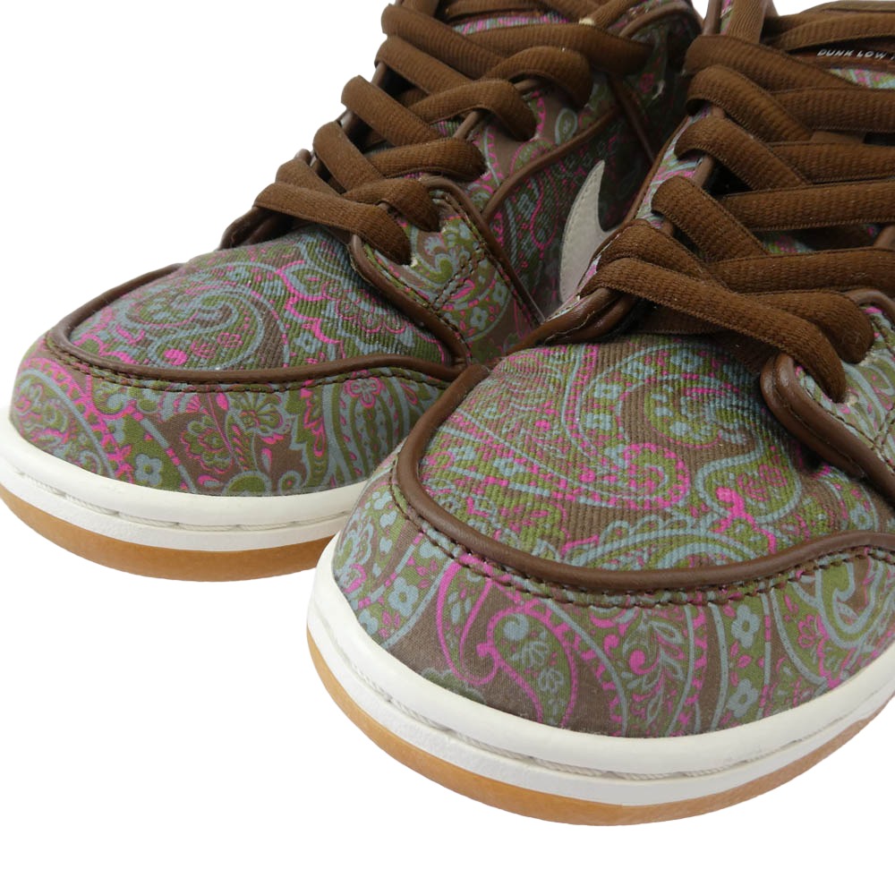 NIKE ナイキ DH7534-200 SB Dunk Low PRM Brown Paisley ダンク ロー PRM ブラウンペイズリー スニーカー ブラウン系 マルチカラー系 28cm【中古】