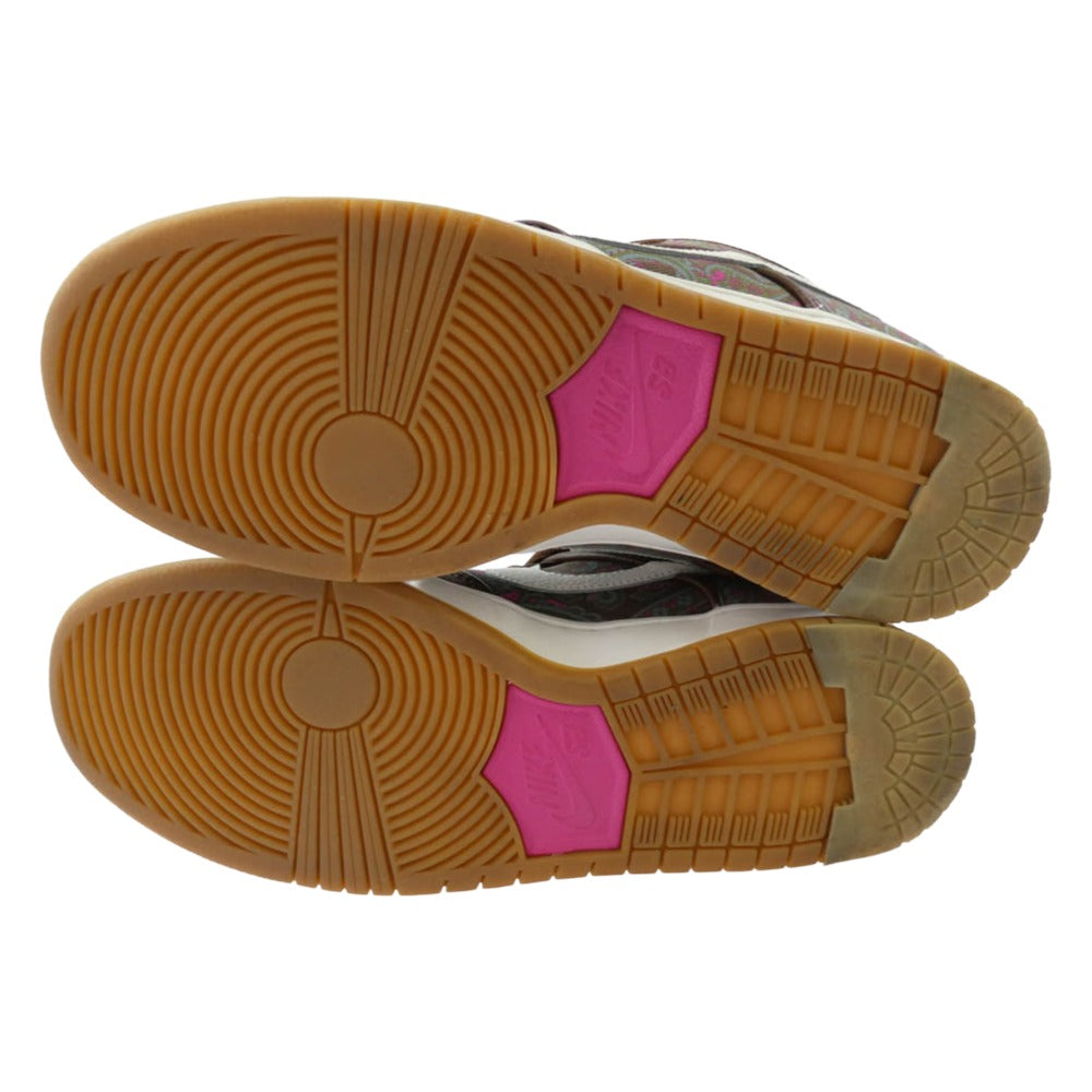 NIKE ナイキ DH7534-200 SB Dunk Low PRM Brown Paisley ダンク ロー PRM ブラウンペイズリー スニーカー ブラウン系 マルチカラー系 28cm【中古】