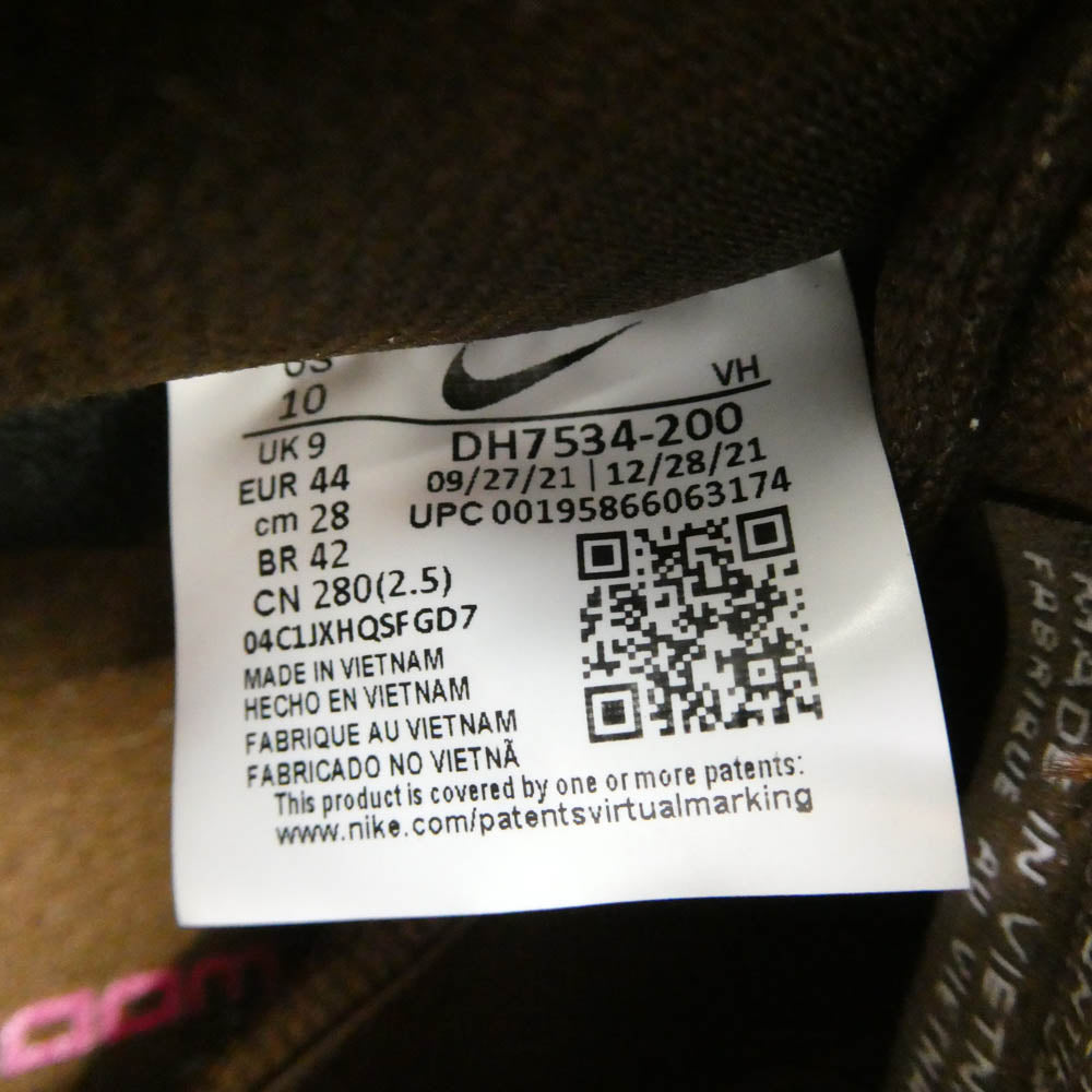 NIKE ナイキ DH7534-200 SB Dunk Low PRM Brown Paisley ダンク ロー PRM ブラウンペイズリー スニーカー ブラウン系 マルチカラー系 28cm【中古】