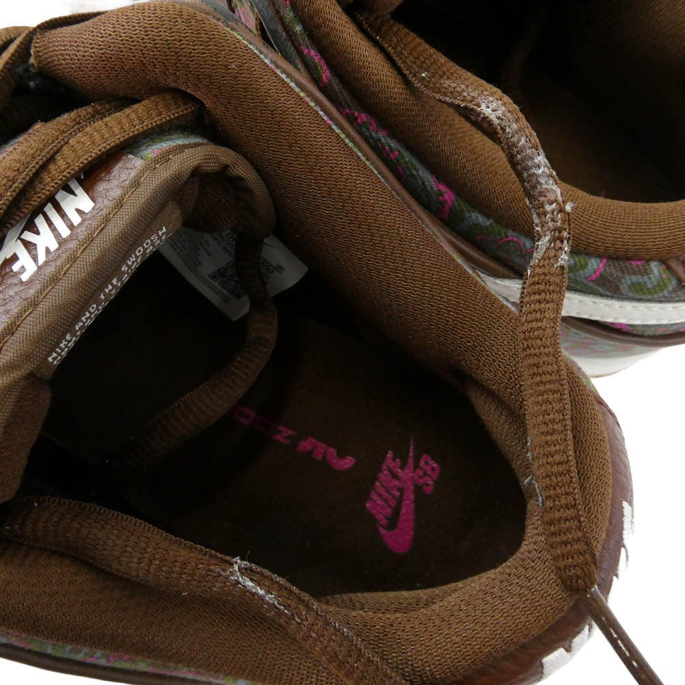 NIKE ナイキ DH7534-200 SB Dunk Low PRM Brown Paisley ダンク ロー PRM ブラウンペイズリー スニーカー ブラウン系 マルチカラー系 28cm【中古】