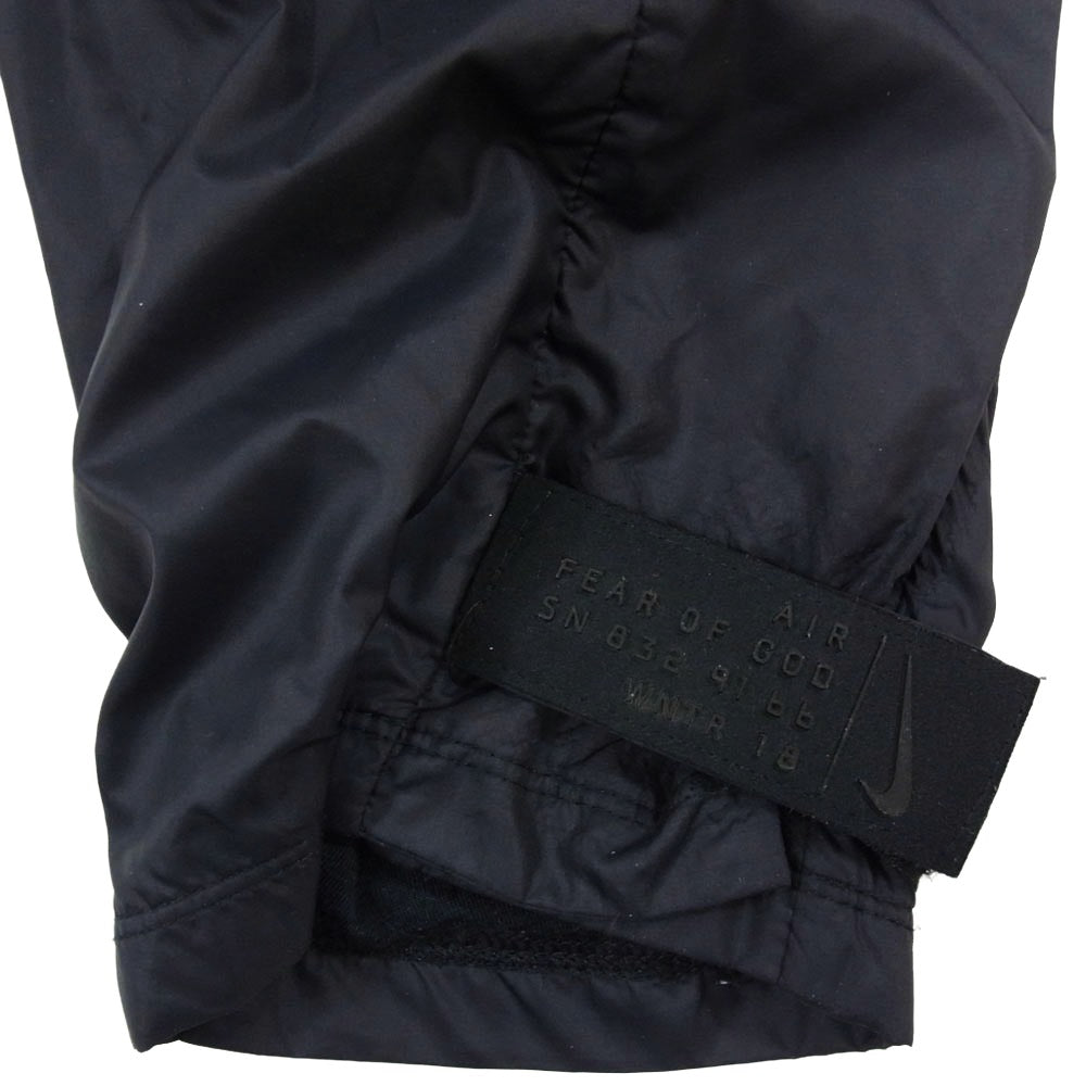 NIKE ナイキ 18AW AR0645-010 TEAR AWAY WARM UP PANT ウォームアップ ナイロン パンツ ブラック系 S【中古】