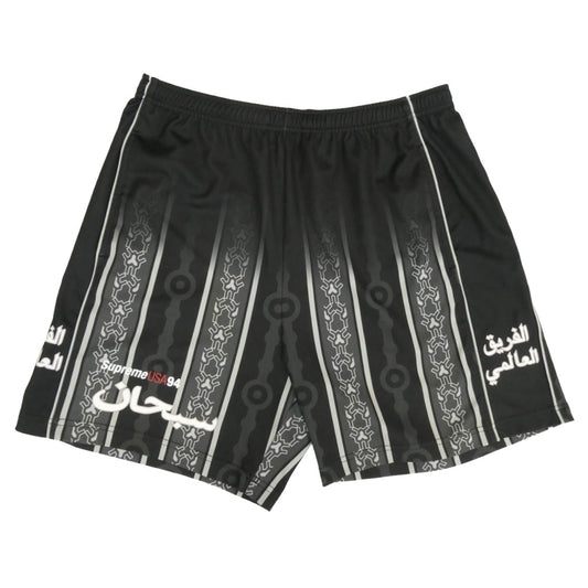 Supreme シュプリーム 21SS Arabic Logo Soccer Short アラビック ロゴ サッカー ショーツ イージー ハーフパンツ ブラック系 S【中古】