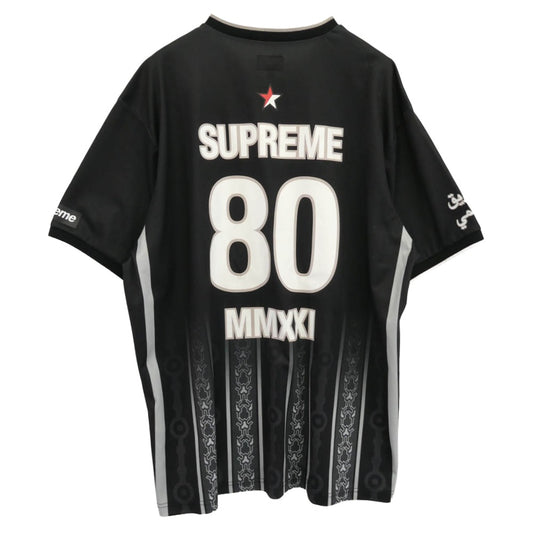 Supreme シュプリーム 21SS Arabic Logo Soccer Jersey アラビック ロゴ 半袖 サッカー ジャージ カットソー ブラック系 XL【中古】