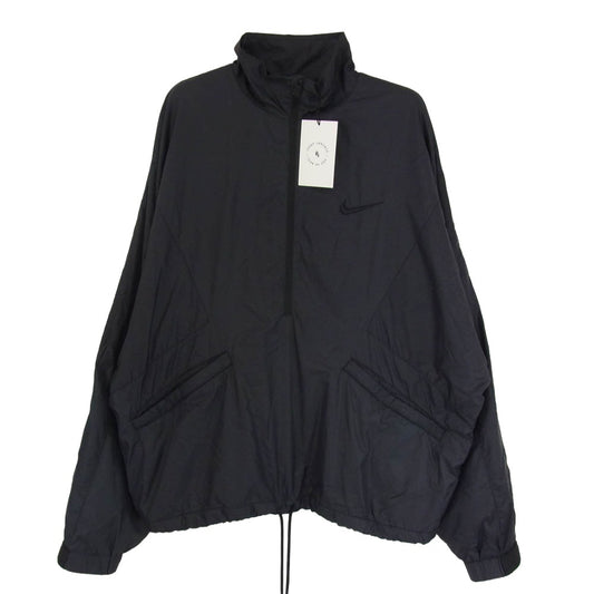 NIKE ナイキ 18AW AR0643-010 FEAR OF GOD M NRG Ti LS HZ JKT フィアオブゴッド ハーフジップ プルオーバー ジャケット ブラック系 M【美品】【中古】