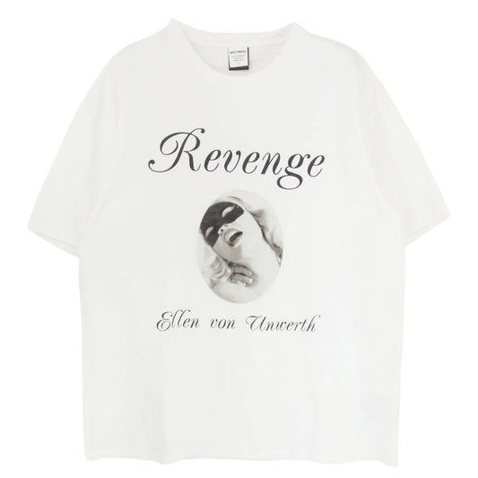 WACKO MARIA ワコマリア 25SS x Ellen Von Unwerth Washed Heavy Weight T-Shirt エレンフォンアンワース ウォッシュド ヘビー ウェイト フロントプリント 半袖 Tシャツ ホワイト系 L【中古】