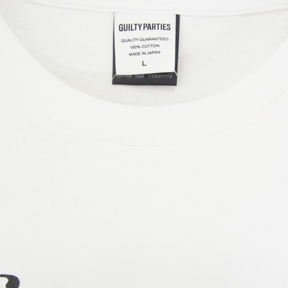 WACKO MARIA ワコマリア 25SS x Ellen Von Unwerth Washed Heavy Weight T-Shirt エレンフォンアンワース ウォッシュド ヘビー ウェイト フロントプリント 半袖 Tシャツ ホワイト系 L【中古】