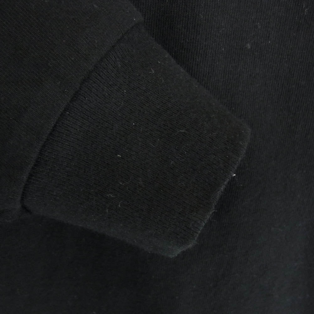 WACKO MARIA ワコマリア WASHED HEAVY WEIGHT CREW NECK LONG SLEEVE T-SHIRT TYPE-2 ウォッシュド ヘビーウェイト 袖プリント ロゴ刺繍 クルーネック 長袖 ロンT ブラック系 L【中古】