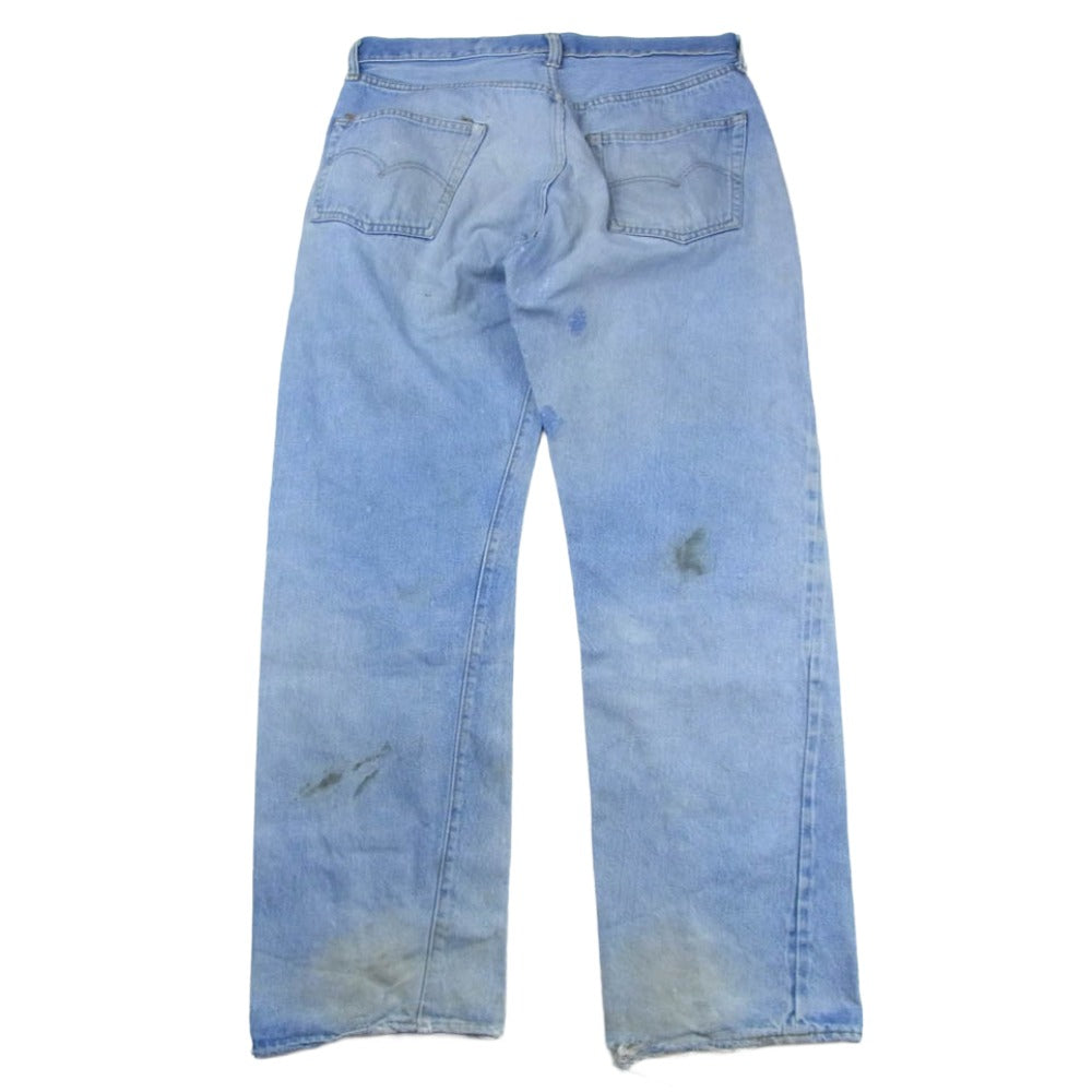 Levi's リーバイス Vintage ヴィンテージ 70s 66後期 501 ボタンフライ セルビッジ ストレート デニムパンツ ボタン裏刻印6　 インディゴブルー系【中古】