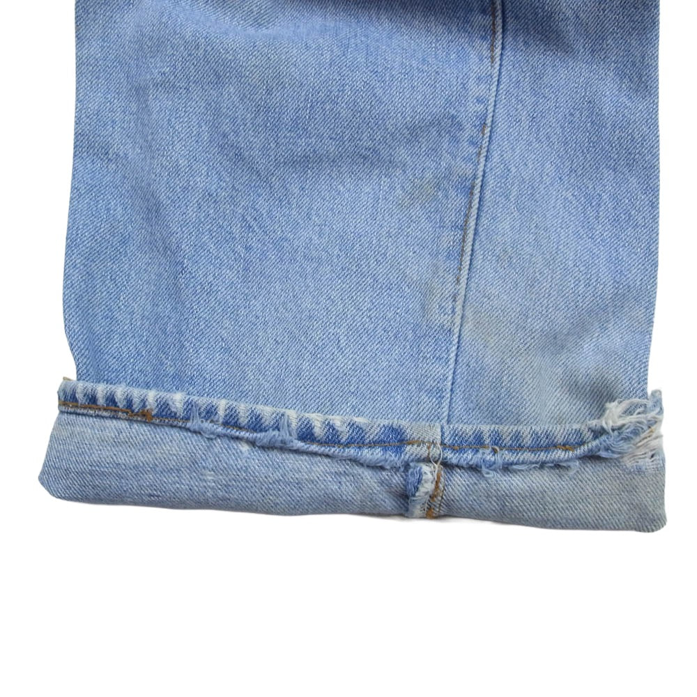 Levi's リーバイス Vintage ヴィンテージ 70s 66後期 501 ボタンフライ セルビッジ ストレート デニムパンツ ボタン裏刻印6　 インディゴブルー系【中古】