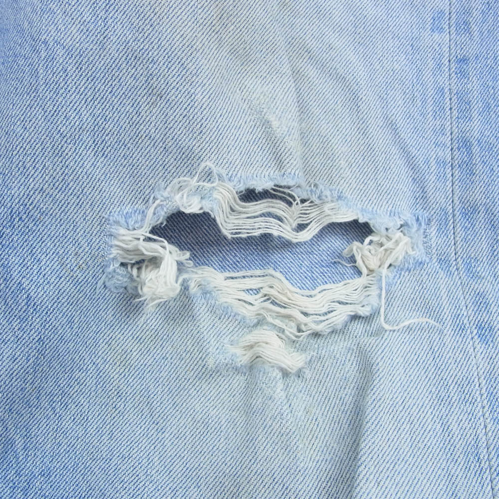 Levi's リーバイス Vintage ヴィンテージ 70s 66後期 501 ボタンフライ セルビッジ ストレート デニムパンツ ボタン裏刻印6　 インディゴブルー系【中古】