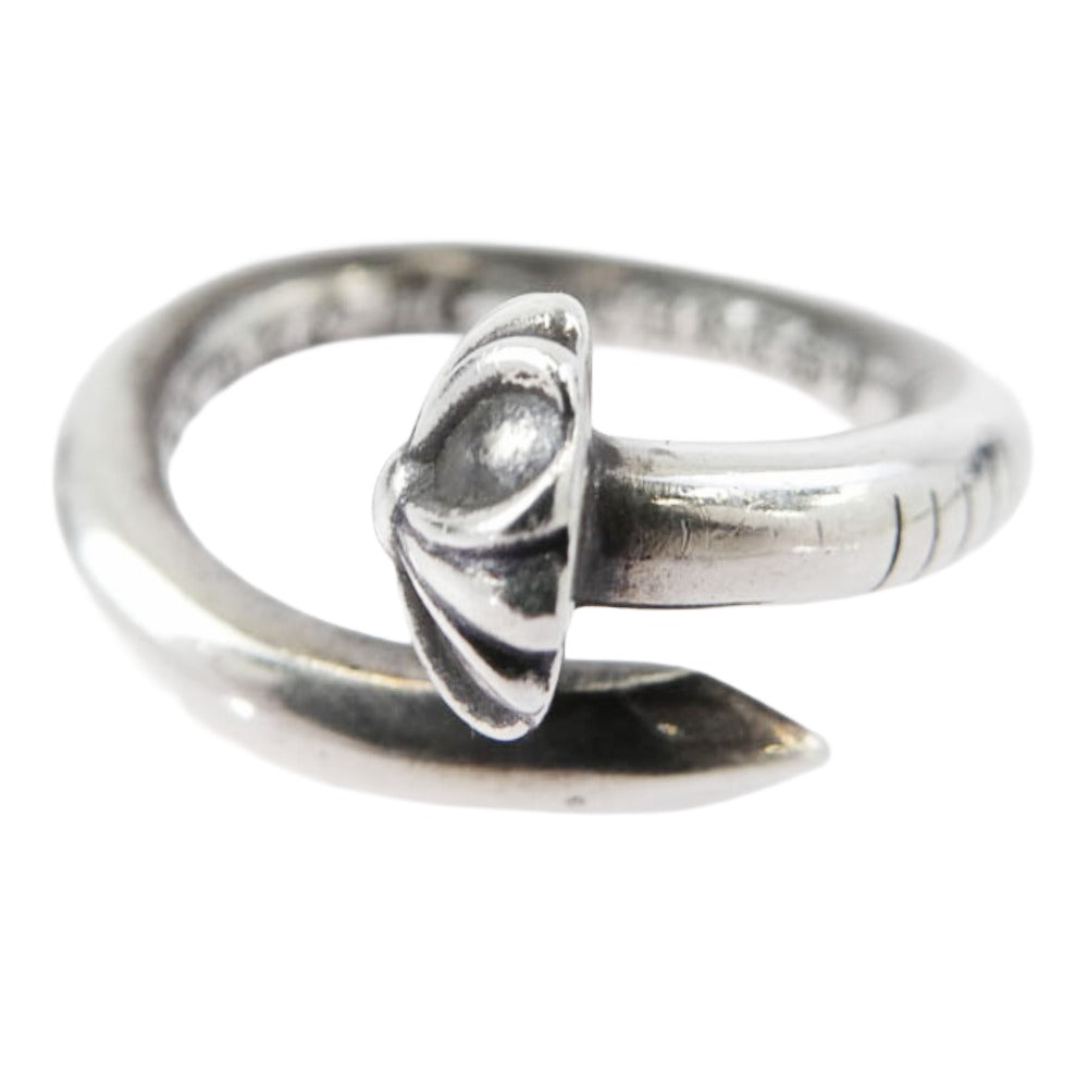 CHROME HEARTS クロムハーツ（原本無） NAIL CRSBALL ネイル クロスボール リング シルバー系 8.5号【中古】