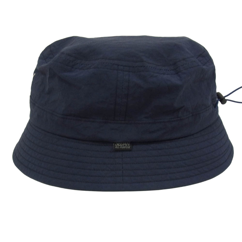 セダンオールパーパス 24SS SD24S-CP04 SEDAN ALL-PURPOSE セダンオールパーパス OG Logo Bucket Hat ロゴ刺繍 バケットハット 帽子 ネイビー系【中古】