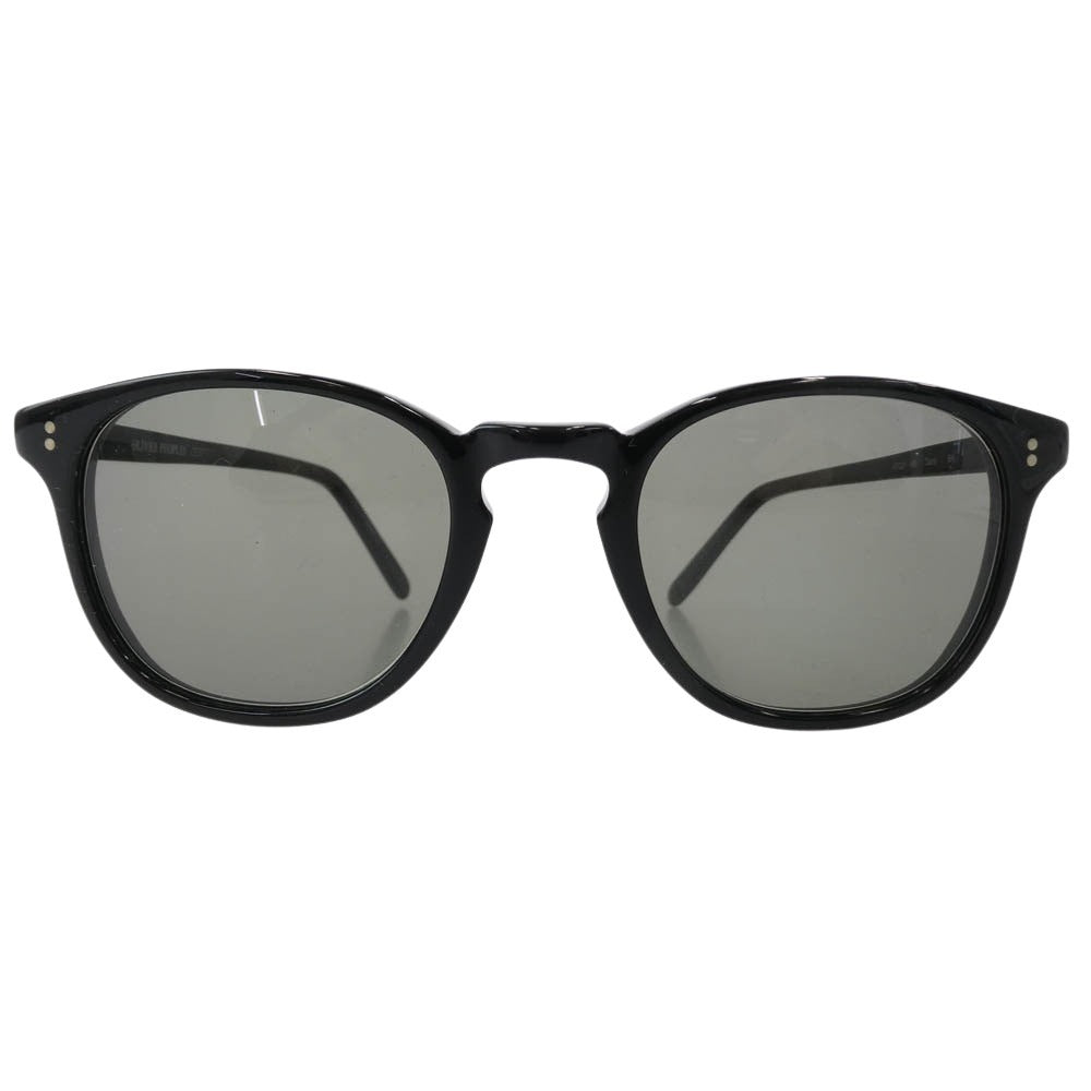 OLIVER PEOPLES オリバーピープルズ Dany ウェリントン サングラス 眼鏡 ブラック系 フレーム：ブラック系　 47□21-145【中古】