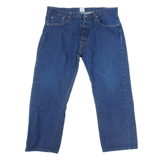POST OVERALLS ポストオーバーオールズ セルビッチ ボタンフライ 5ポケット デニム パンツ インディゴブルー系 サイズ表記無【中古】