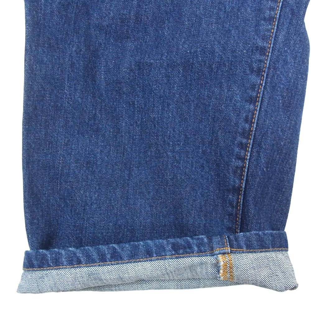 POST OVERALLS ポストオーバーオールズ セルビッチ ボタンフライ 5ポケット デニム パンツ インディゴブルー系 サイズ表記無【中古】