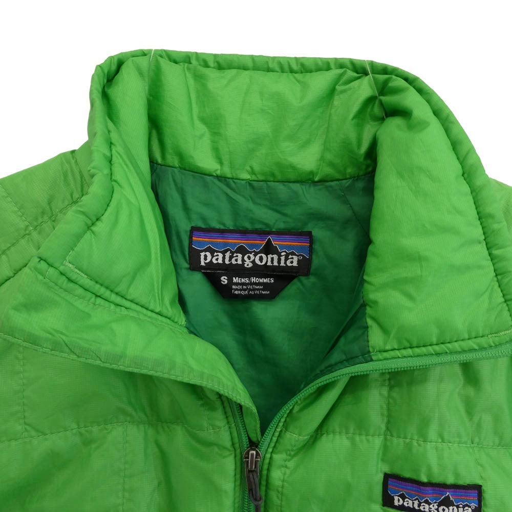 patagonia パタゴニア 12SS 842408 12製 Nano Puff Vest ナノ パフ 中綿 ベスト ライトグリーン系 S【中古】