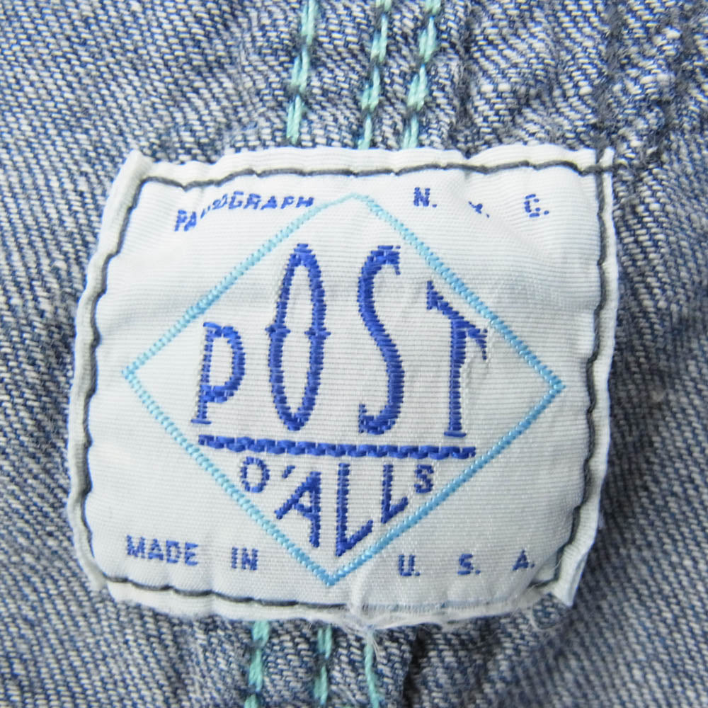 POST OVERALLS ポストオーバーオールズ Engineer’s Jacket エンジニアーズ ジャケット カバーオールジャケット インディゴブルー系 サイズ表記無【中古】
