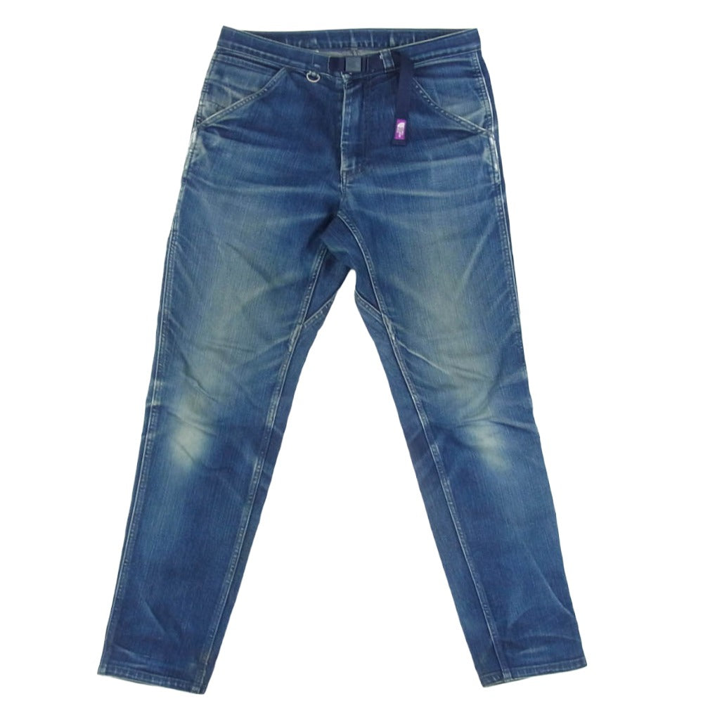 THE NORTH FACE ノースフェイス NT5608N PURPLE LABEL パープル レーベル COOLMAX STRETCH DENIM クールマックス ストレッチ デニム パンツ インディゴブルー系 30【中古】