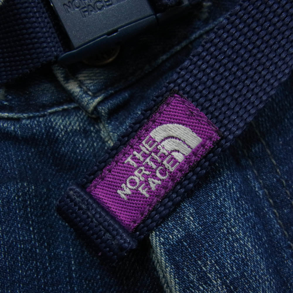 THE NORTH FACE ノースフェイス NT5608N PURPLE LABEL パープル レーベル COOLMAX STRETCH DENIM クールマックス ストレッチ デニム パンツ インディゴブルー系 30【中古】