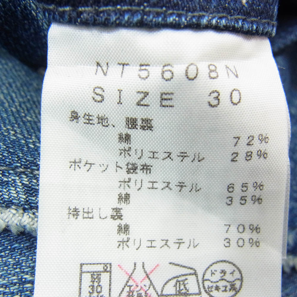 THE NORTH FACE ノースフェイス NT5608N PURPLE LABEL パープル レーベル COOLMAX STRETCH DENIM クールマックス ストレッチ デニム パンツ インディゴブルー系 30【中古】