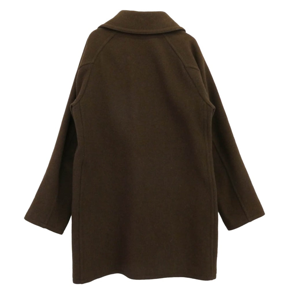 COMOLI コモリ J03-04011 ヤクメルトン ショールカラー コート ブラウン系 2【中古】