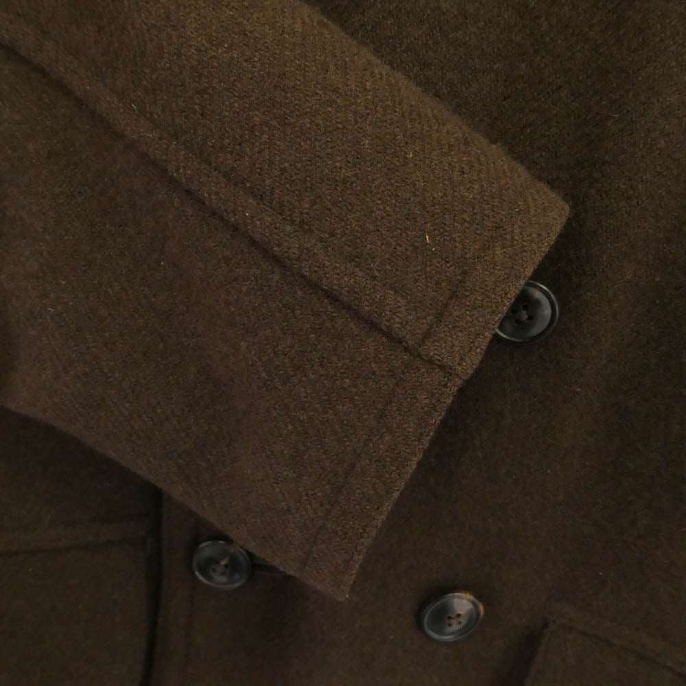 COMOLI コモリ J03-04011 ヤクメルトン ショールカラー コート ブラウン系 2【中古】