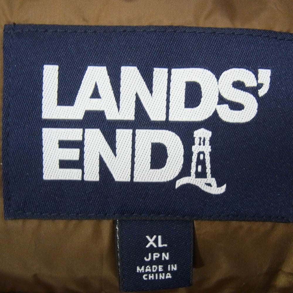 ランズエンド 512729 LANDSEND ランズエンド 撥水 ダウンベスト ネイビー系 XL【中古】