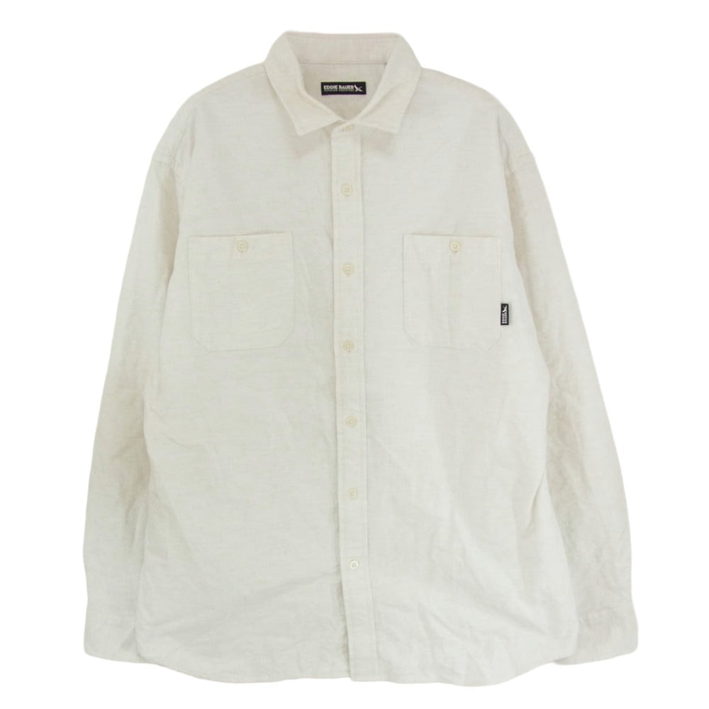 Eddie Bauer エディー・バウアー E792160 シャモア 長袖 シャツ オフホワイト系 XL【中古】
