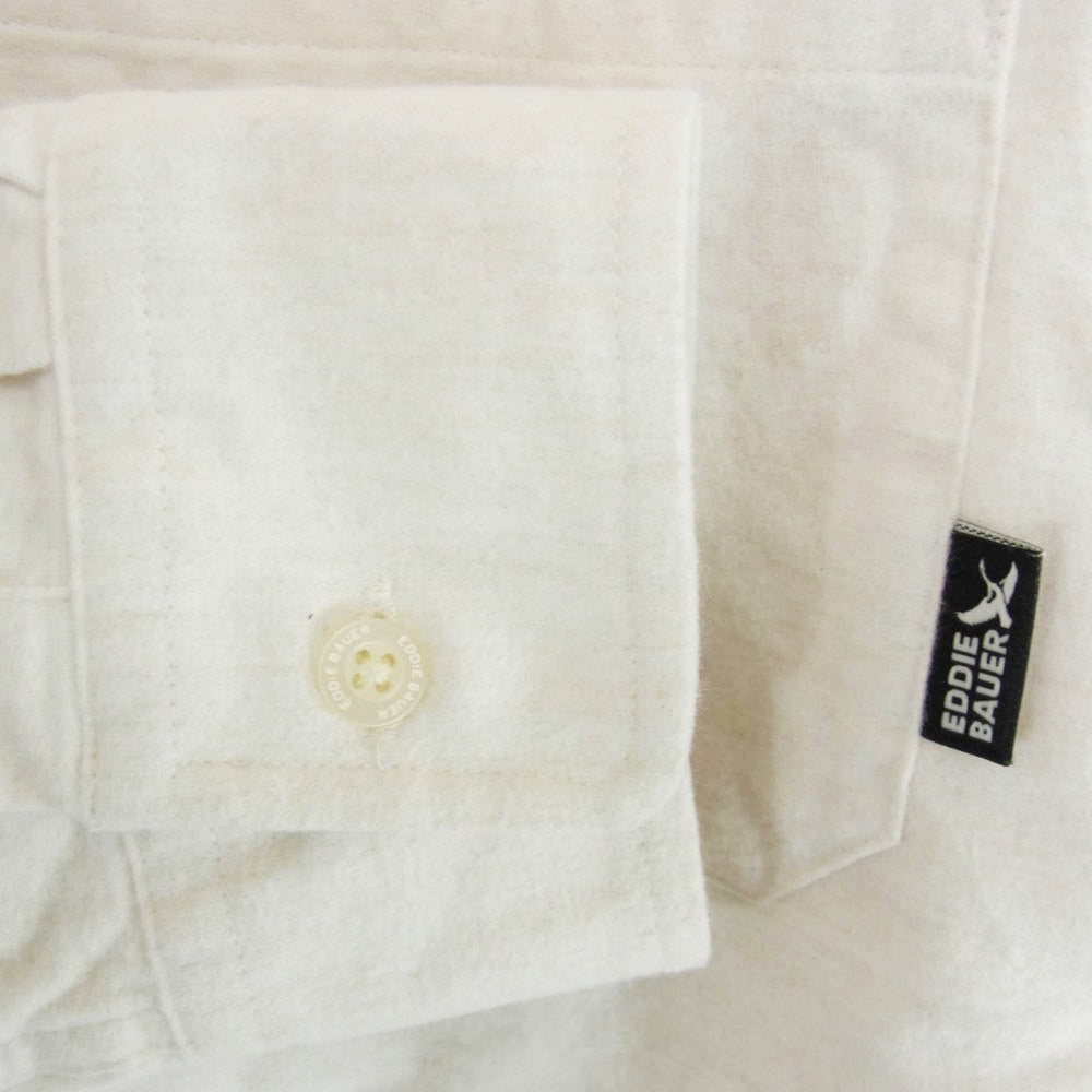 Eddie Bauer エディー・バウアー E792160 シャモア 長袖 シャツ オフホワイト系 XL【中古】