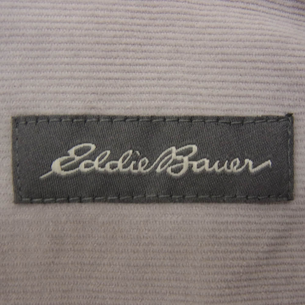 Eddie Bauer エディー・バウアー E992465 コーデュロイ 長袖 BDシャツ ボタンダウン シャツ グレー系 XL【中古】