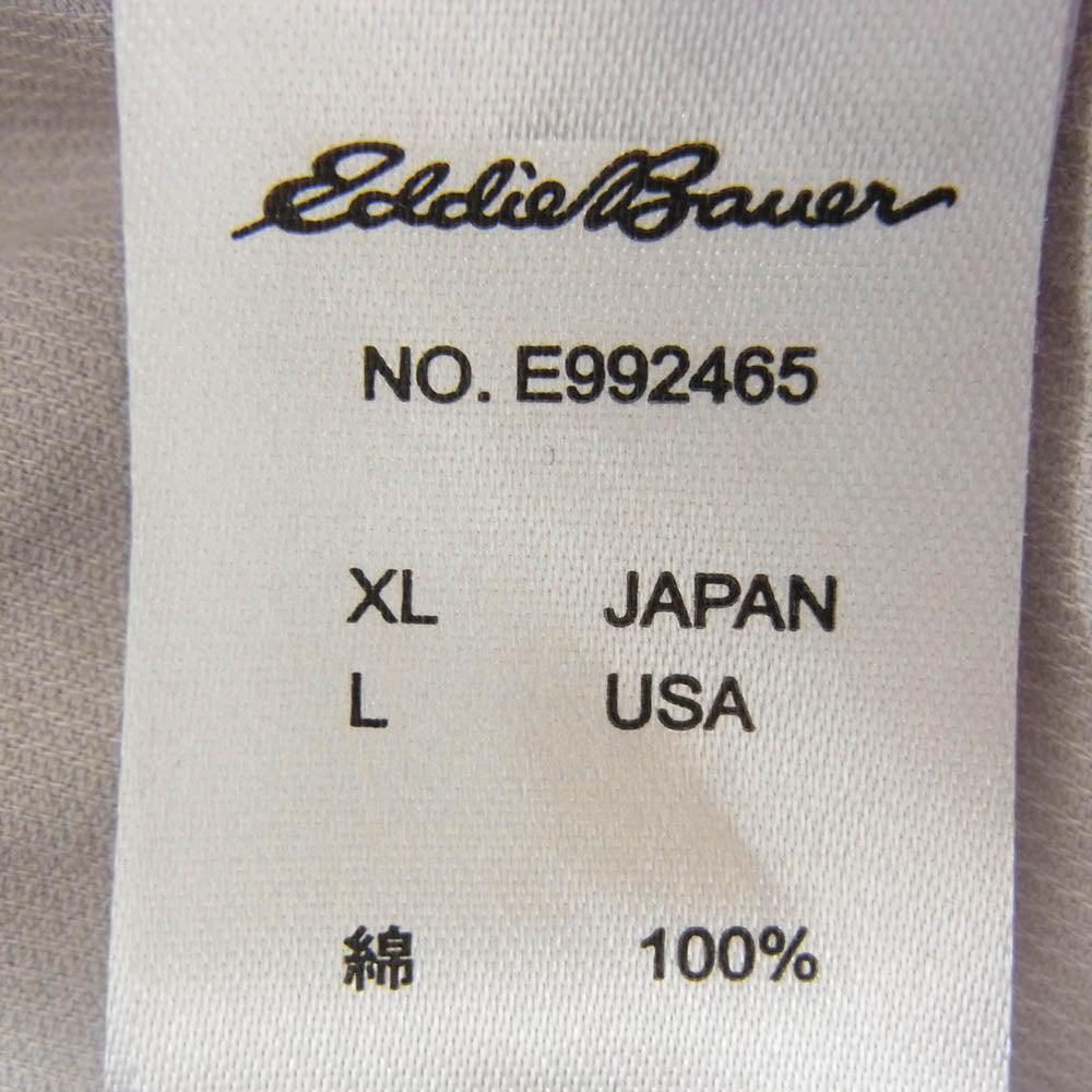 Eddie Bauer エディー・バウアー E992465 コーデュロイ 長袖 BDシャツ ボタンダウン シャツ グレー系 XL【中古】
