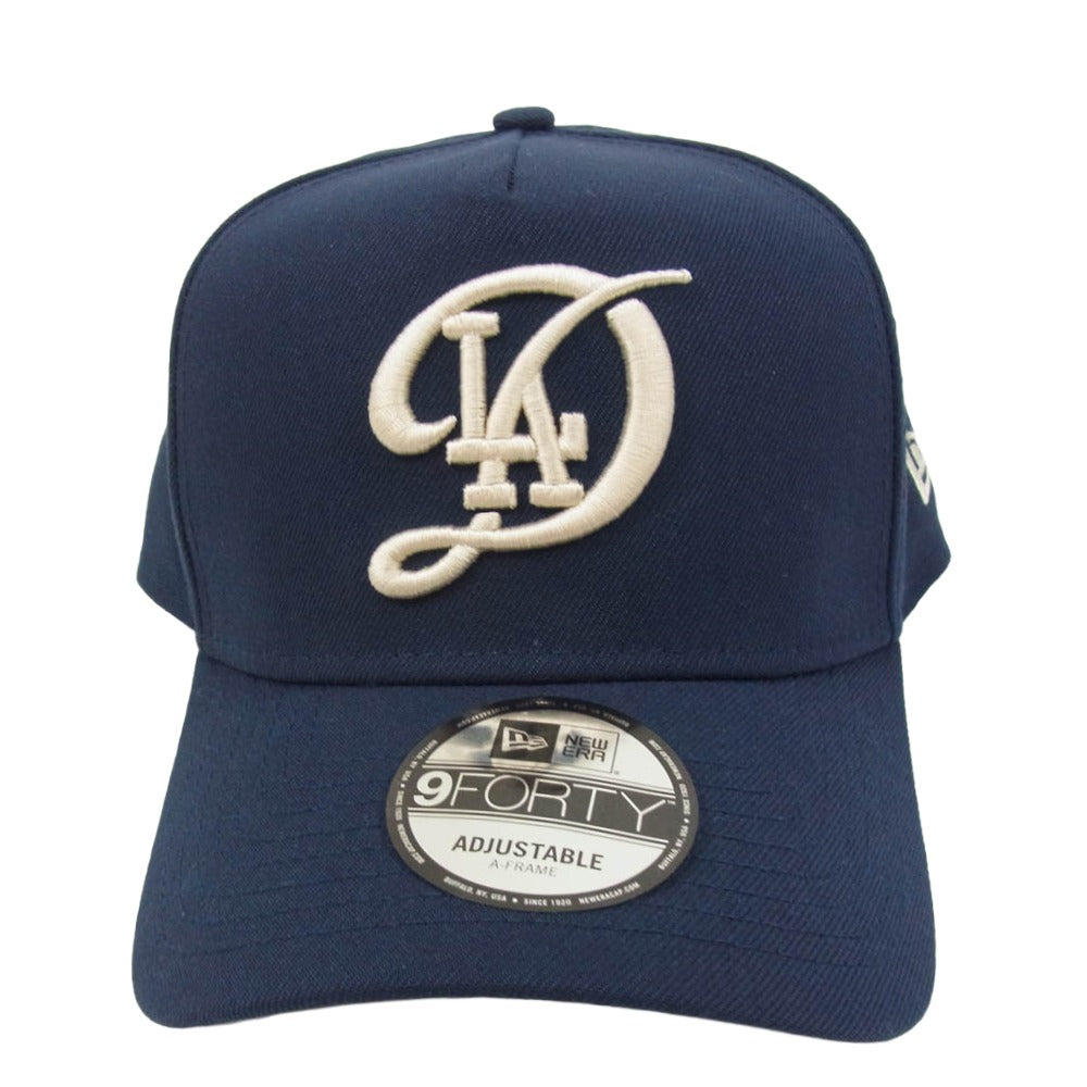 NEW ERA ニューエラ 9FORTY Los Angeles Dodgers ナインフォーティー ロサンゼルスドジャース キャップ 帽子 ネイビー系【中古】