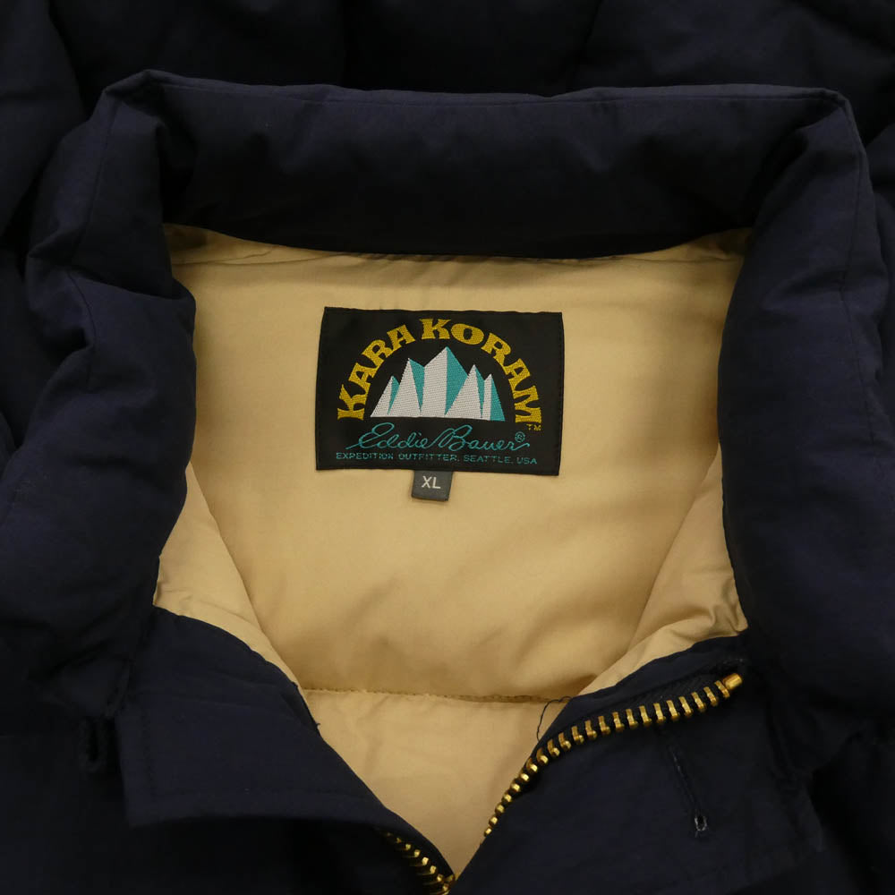 Eddie Bauer エディー・バウアー E542820 KARAKORAM カラコラム ダウンジャケット ネイビー系 XL【中古】