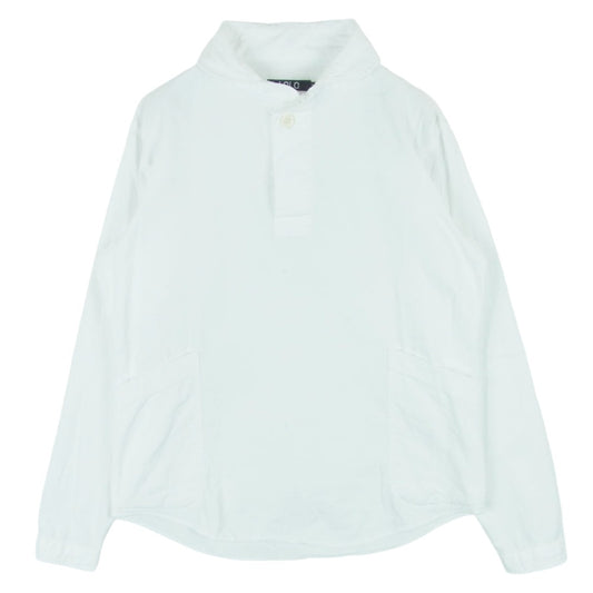 ロロ LS-3 オックス プルオーバー 長袖 シャツ 日本製 ホワイト系 M【中古】