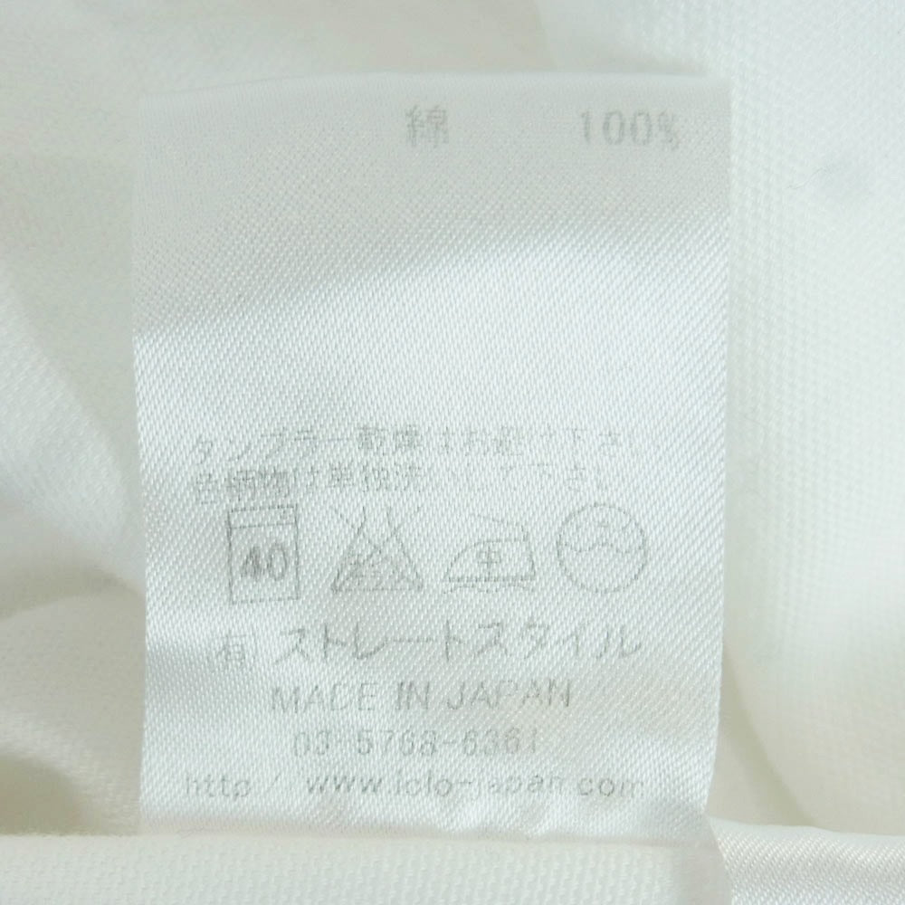 ロロ LS-3 オックス プルオーバー 長袖 シャツ 日本製 ホワイト系 M【中古】