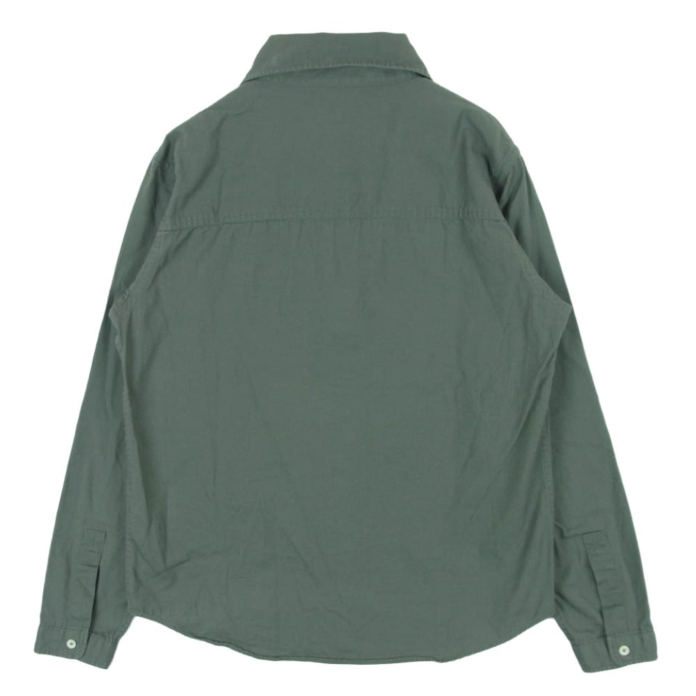 ロロ LS-89 長袖 比翼 シャツ コットン 日本製 グレー系 M【中古】