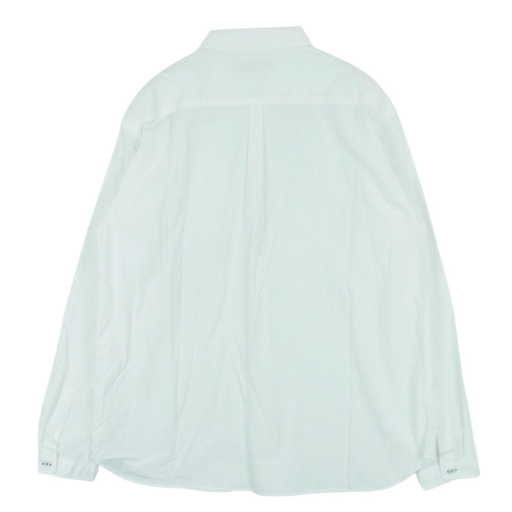 ロロ LS-387 コットン 比翼 長袖 シャツ 日本製 ホワイト系 M【中古】