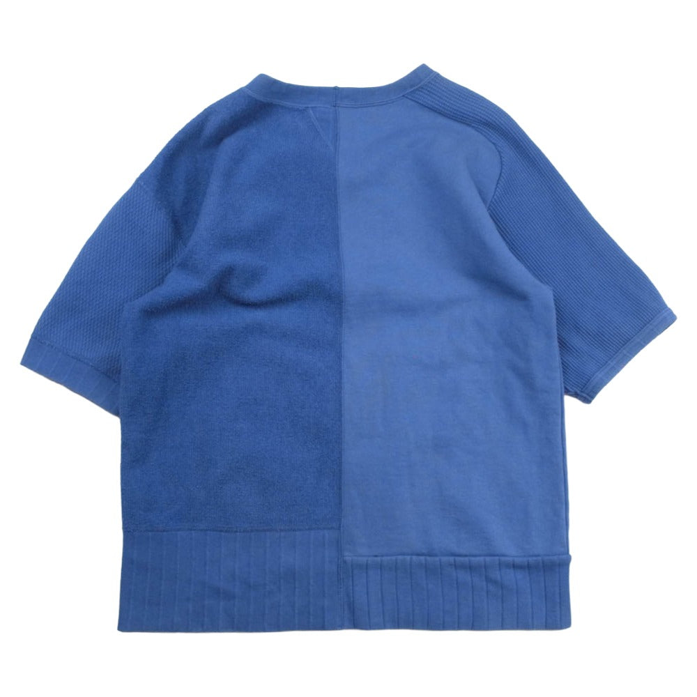 Nigel Cabourn ナイジェルケーボン 8040-00-21010 ARMY CREW JERSEY HALF SLEEVE アーミークルー ジャージー ハーフスリーブ カットソー ブルー系 48【中古】